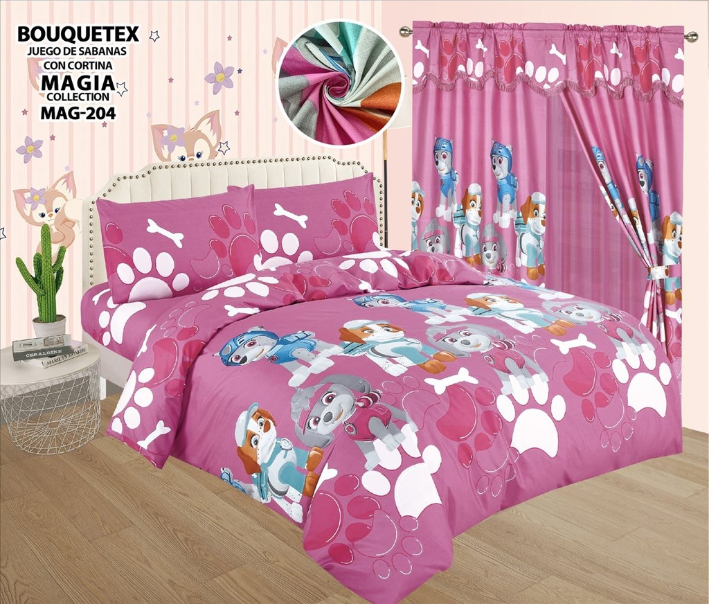 Set de Edredón Infantil (Sábanas y Cortinas)