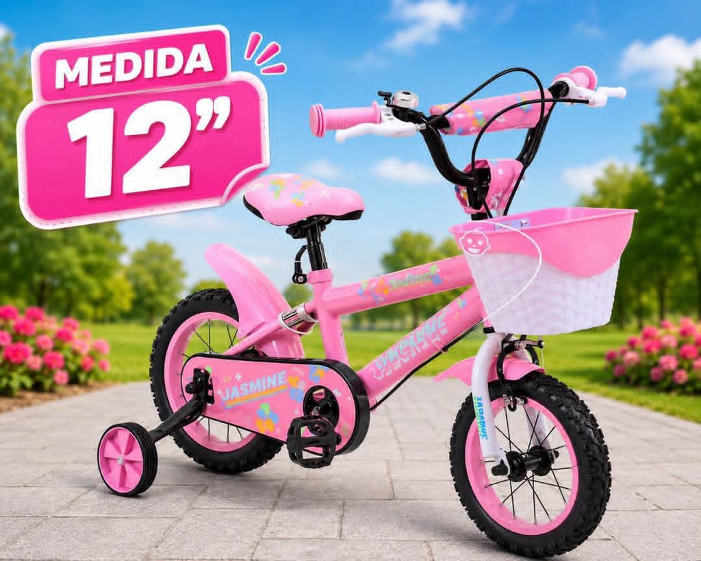 Bicicleta 12 con Canasta para Niñas