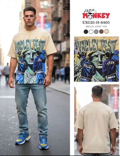 [EXG25-H-6405] Pullover de Hombre Oversize ValleyFest